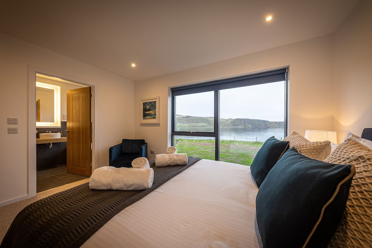 chambre maison en bois Tides Ile de Skye chambre maison en bois Tides Ile de Skye