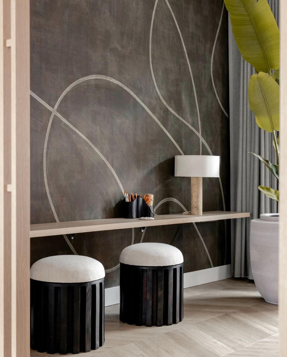 coin bureau enfants avec poufs dans salon coin bureau enfants avec poufs dans salon