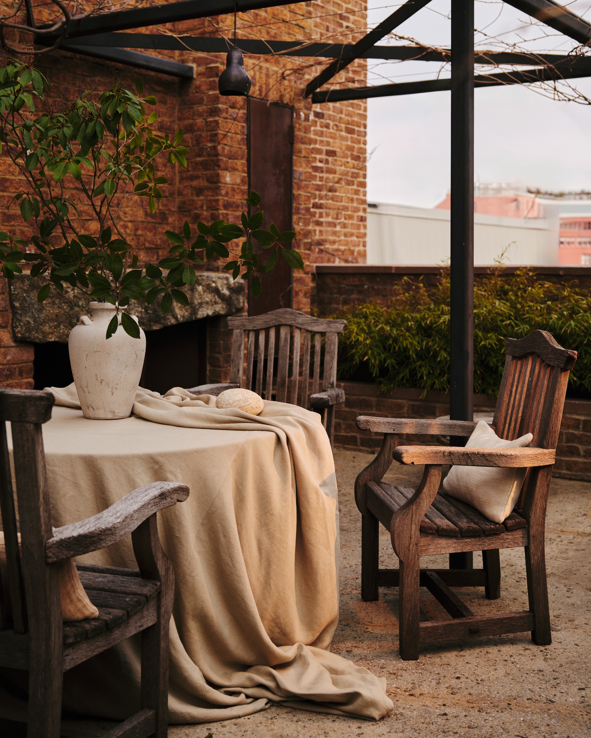 terrasse appartement New york décoration rustique chic Zara Home terrasse appartement New york décoration rustique chic Zara Home