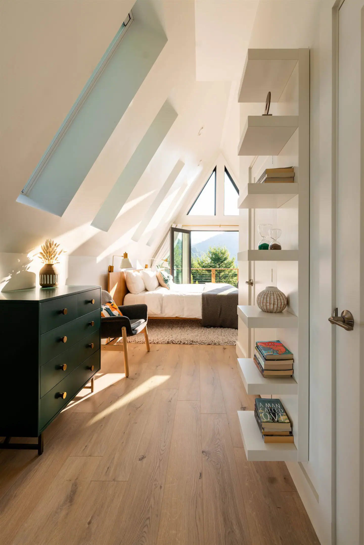 chambre mansardée maison A-Frame chambre mansardée maison A-Frame