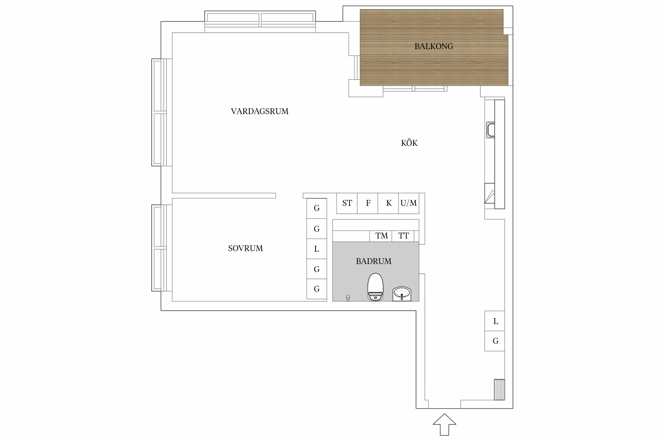 plan appartement 78m2 lumineux décoration design