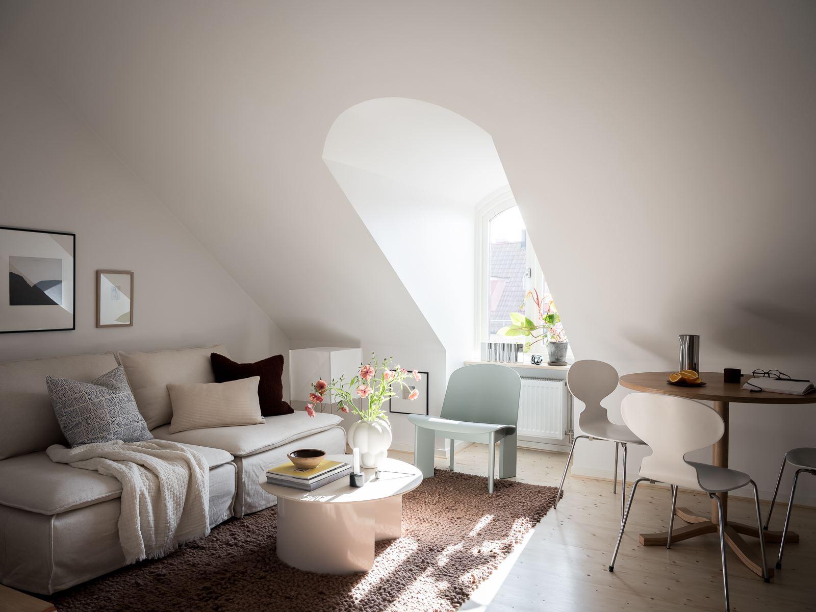 salon appartement deux-pièces 27m2 décoration design
