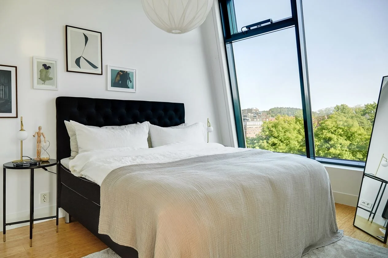 chambre blanche et noire