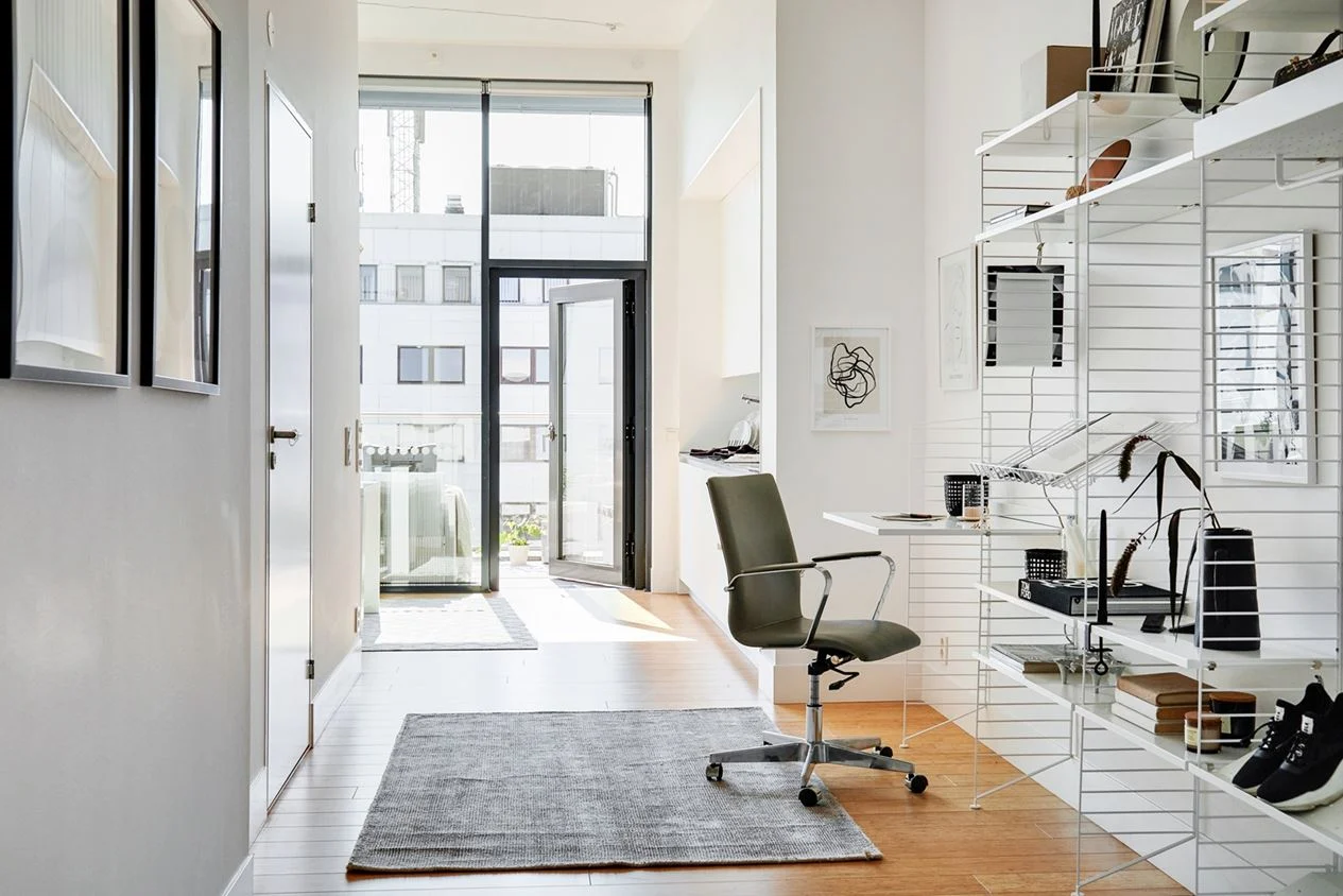 bureau étagères String blanches décoration design