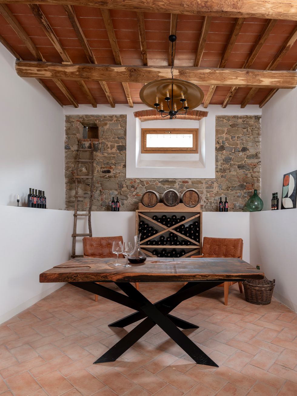 cave à vin décoration rustique chic Campo Sasso