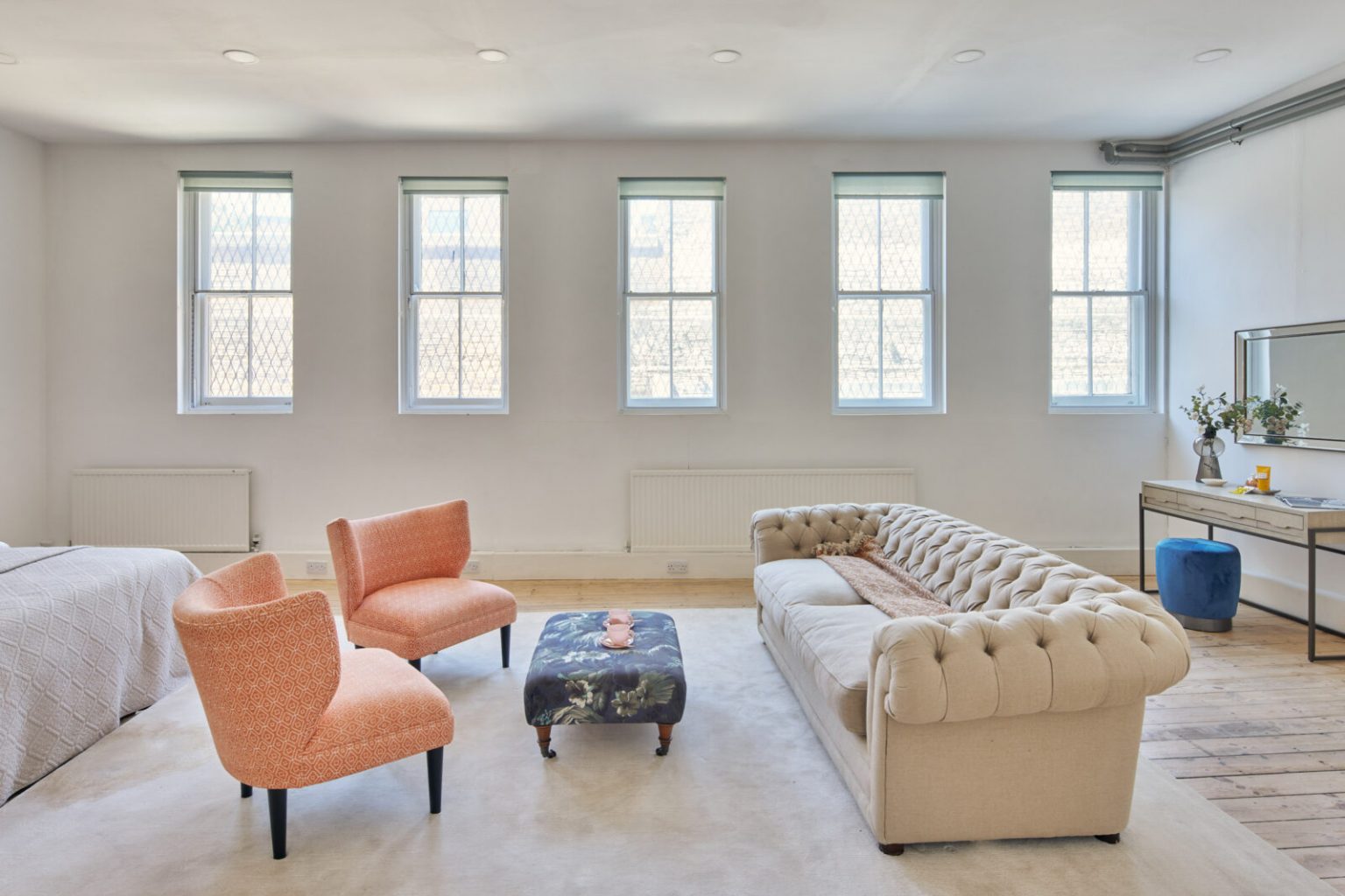 chambre avec canapé loft en duplex