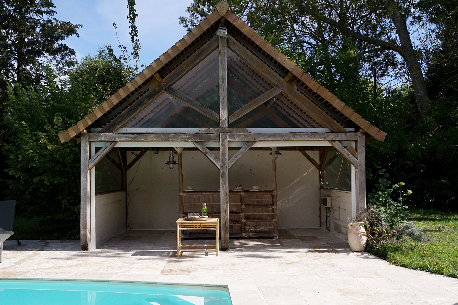 pool house style rustique maison de campagne Maisons Cambrousse pool house style rustique maison de campagne Maisons Cambrousse