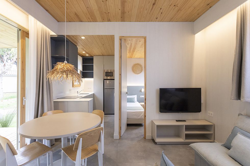 salon et cuisine petite maison 34m2