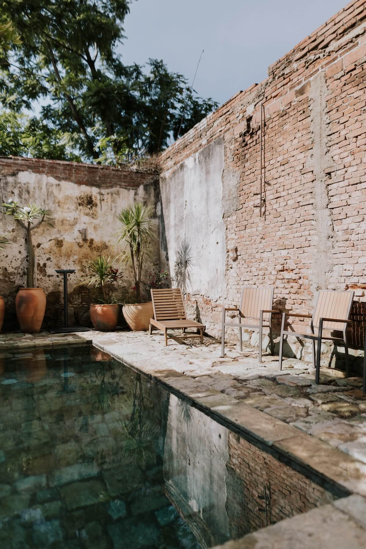 maison architecte avec petit jardin et piscine Casa Hidalgo Mexique maison architecte avec petit jardin et piscine Casa Hidalgo Mexique