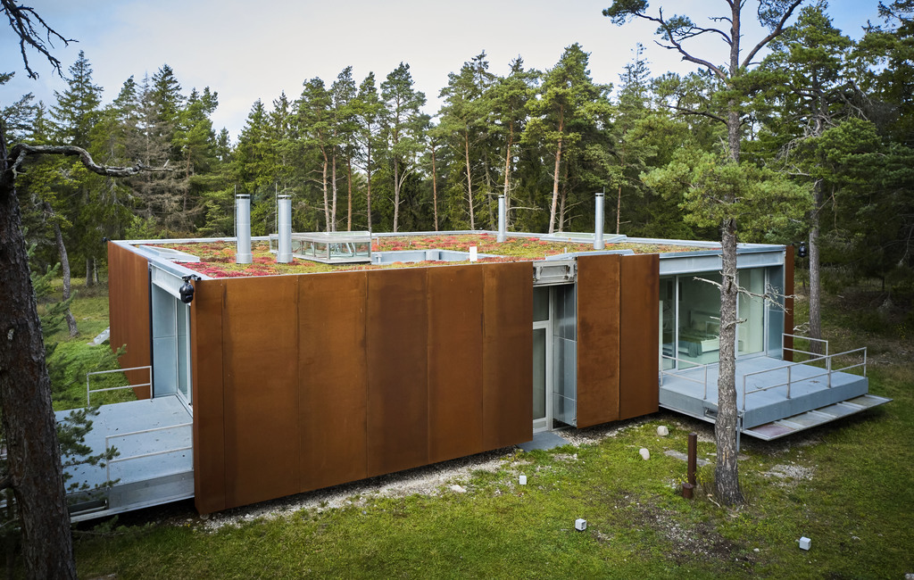 maison architecte Studio Furillen façade acier Corten