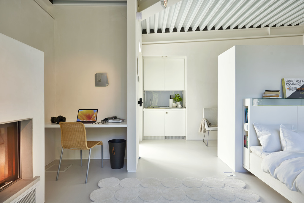 chambre avec cheminée