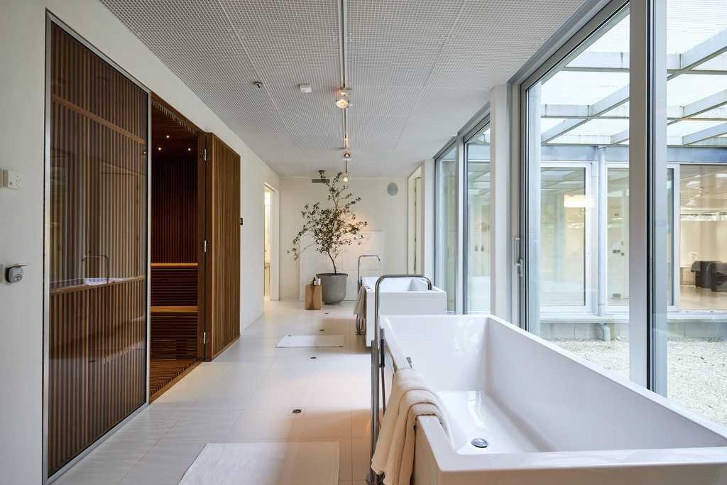salle de bain avec sauna maison architecte Studio Furillen