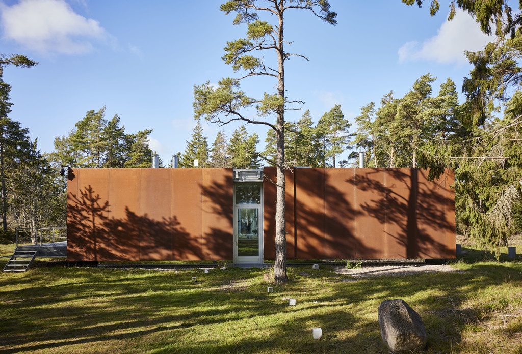 maison architecte Studio Furillen façade acier Corten