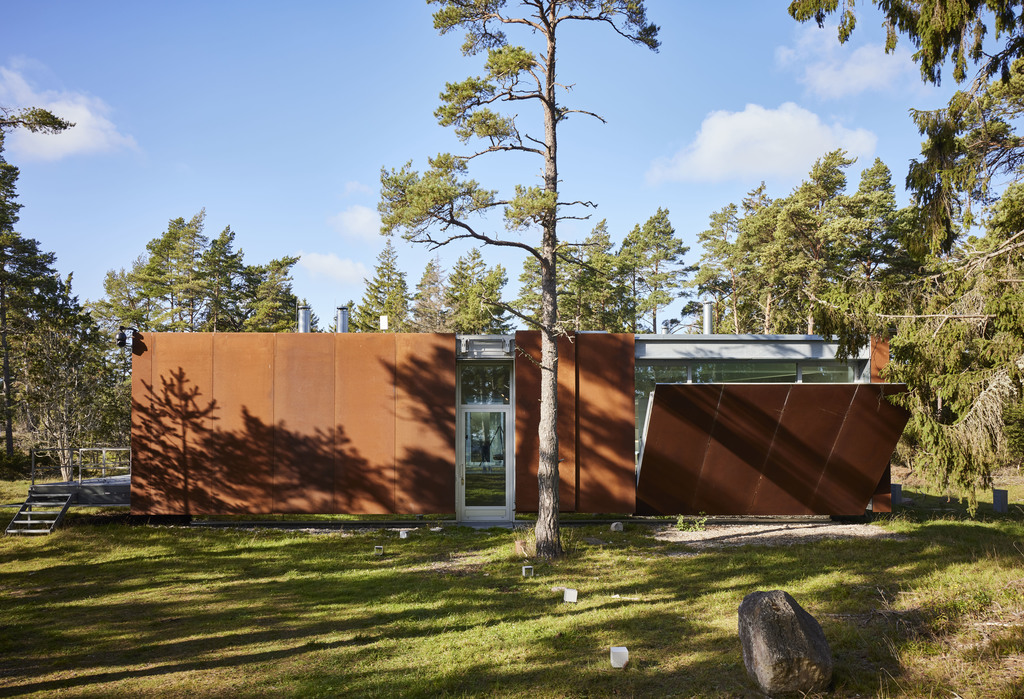 maison architecte Studio Furillen façade acier Corten