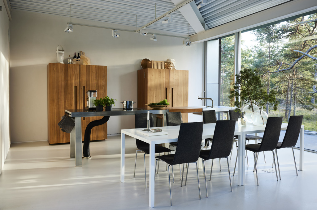 salle à manger et cuisine maison architecte Studio Furillen