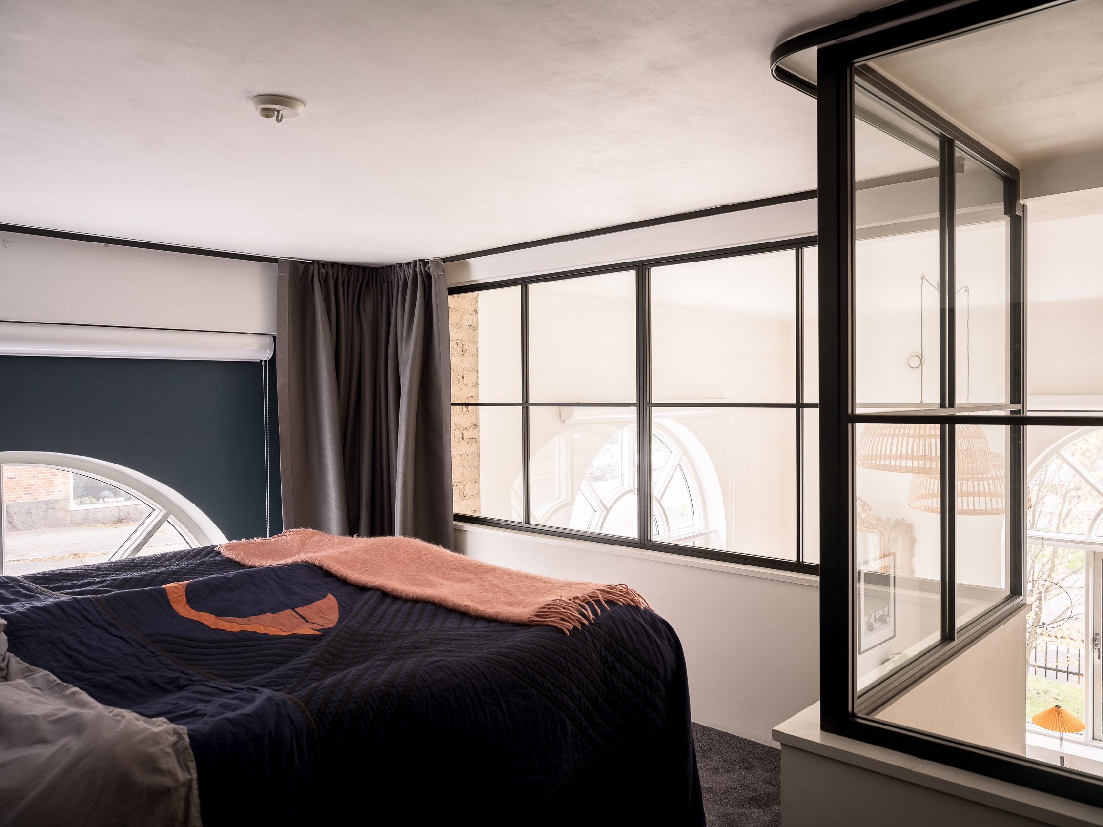 chambre avec verrière décoration scandinave