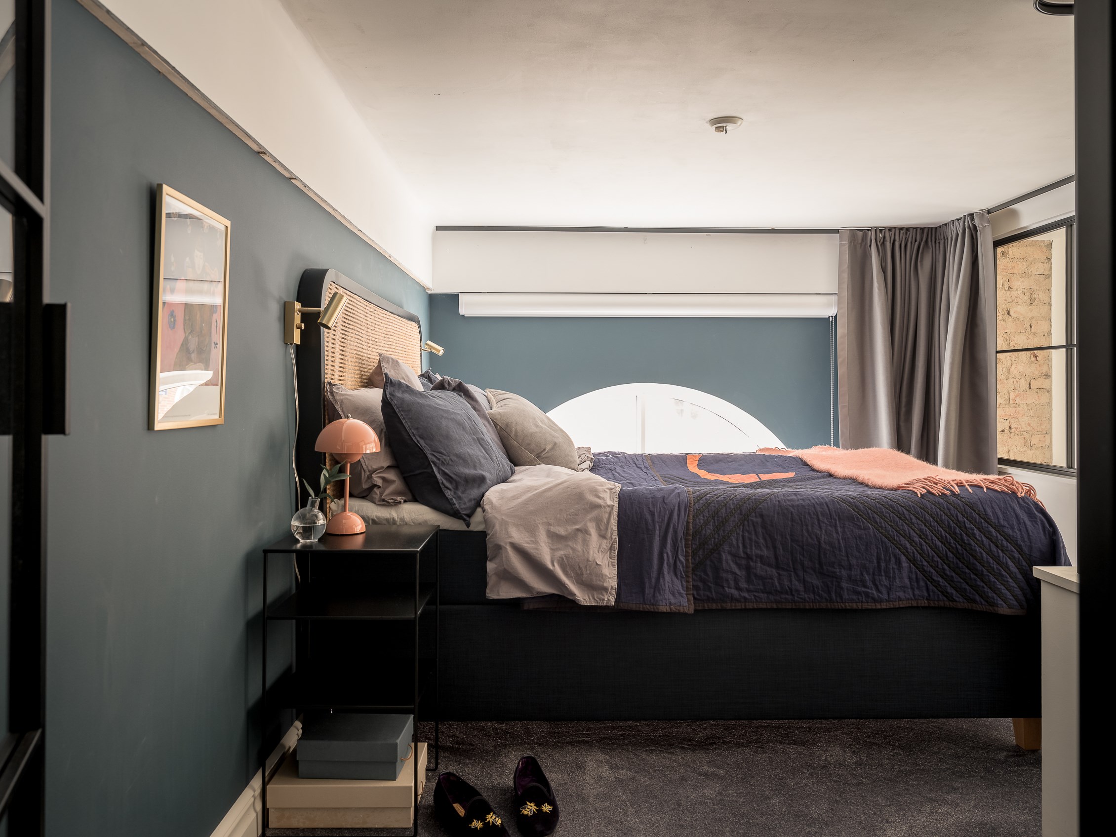chambre avec verrière décoration scandinave
