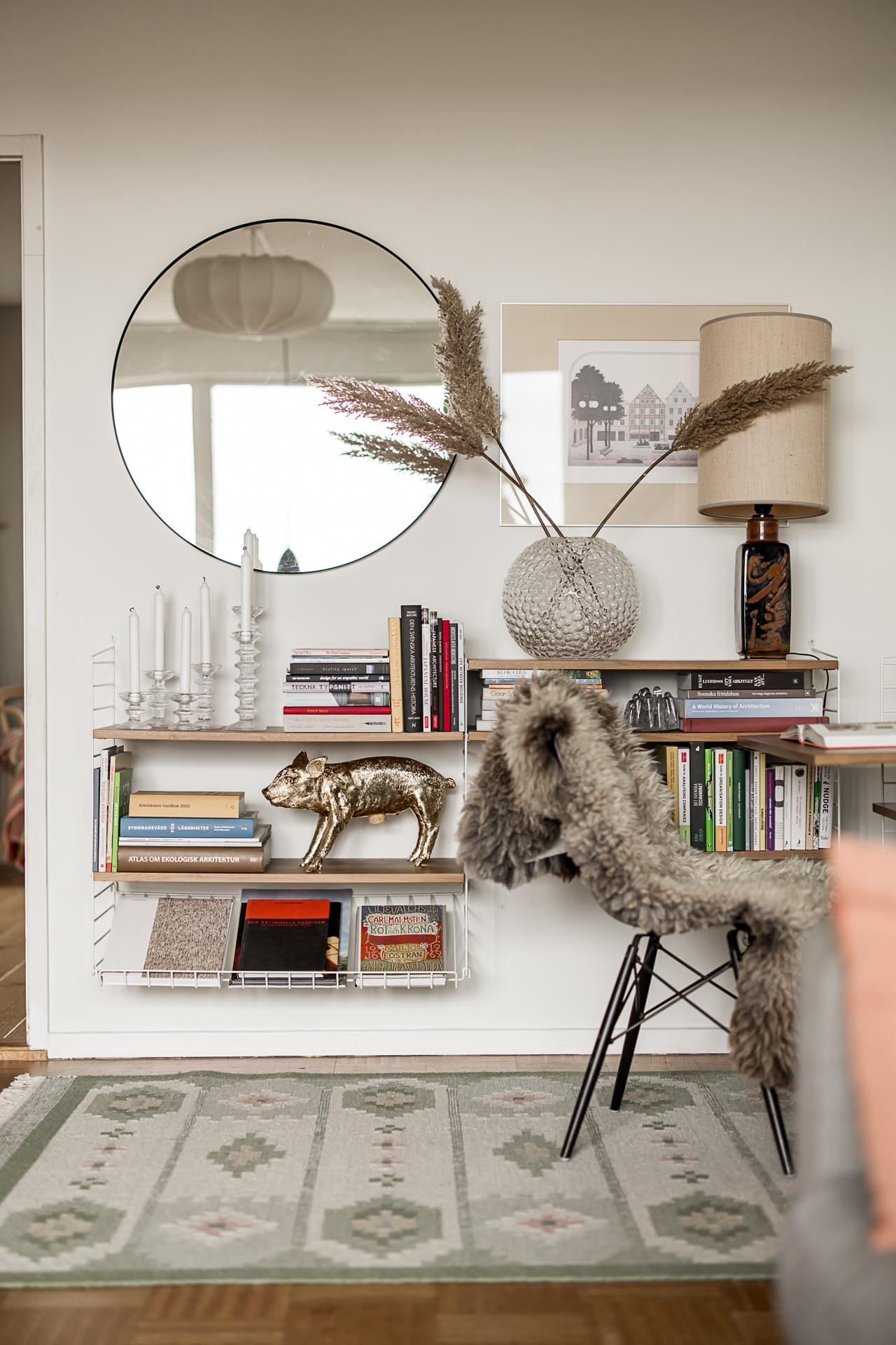 espace bureau dans salon