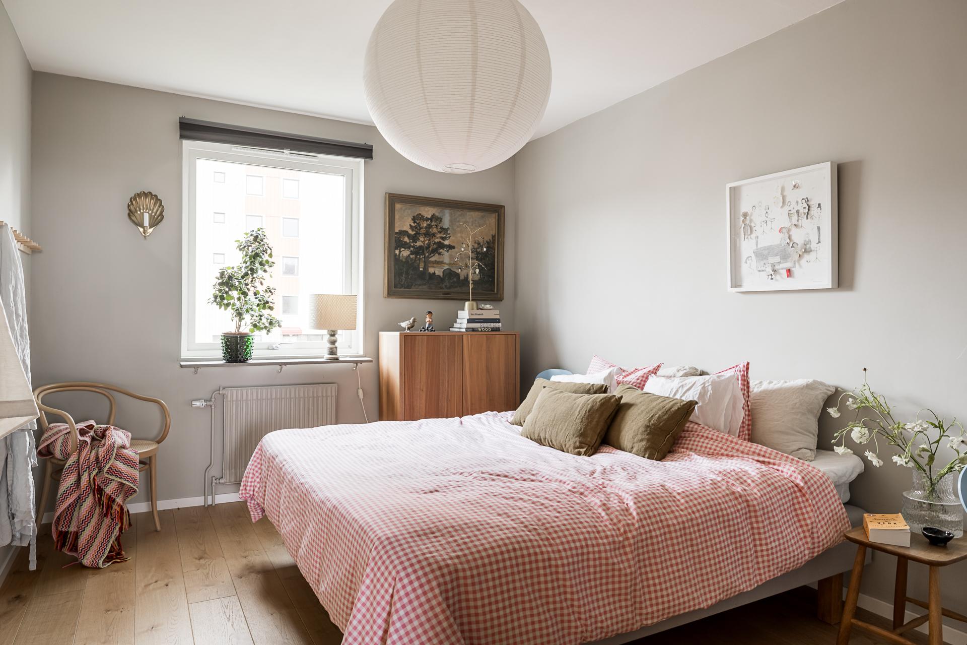 chambre décoration vintage et scandinave