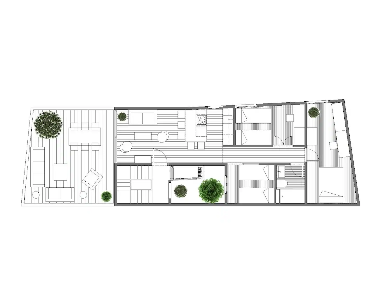 plan appartement avec terrasse Barcelone près des Ramblas plan appartement avec terrasse Barcelone près des Ramblas