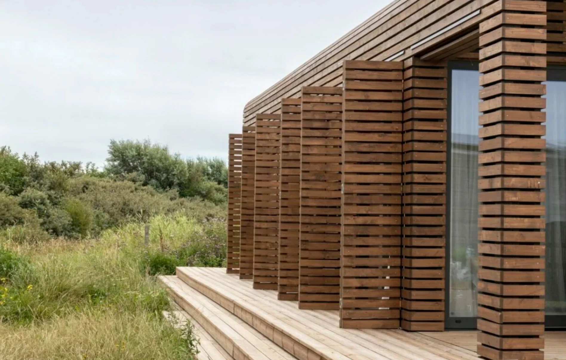 façade maison bois préfabriquée 60m2