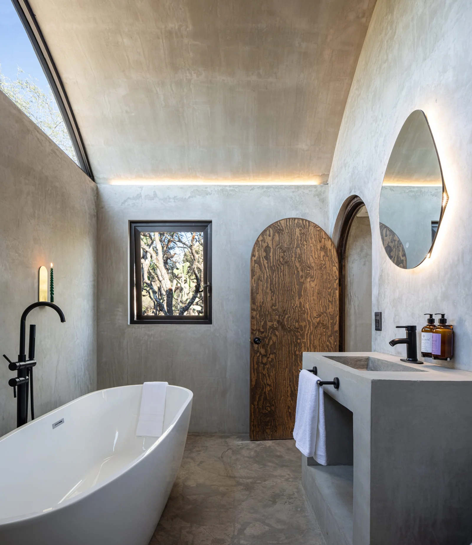 salle de bain design maison loft en béton Casa Dom Mexique salle de bain design maison loft en béton Casa Dom Mexique