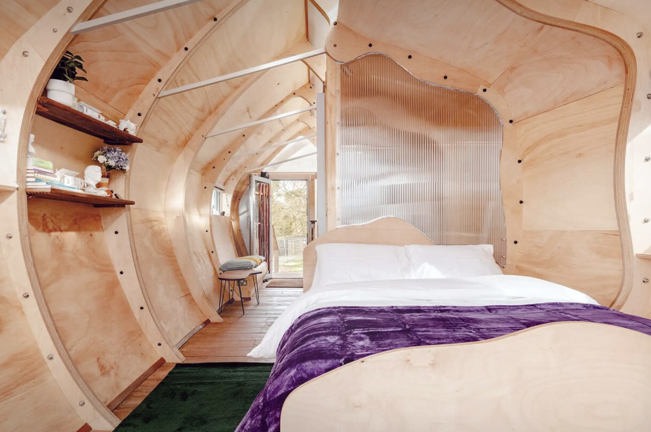 chambre tiny house Monocoque Cabin Markos Design Workshop chambre tiny house Monocoque Cabin Markos Design Workshop