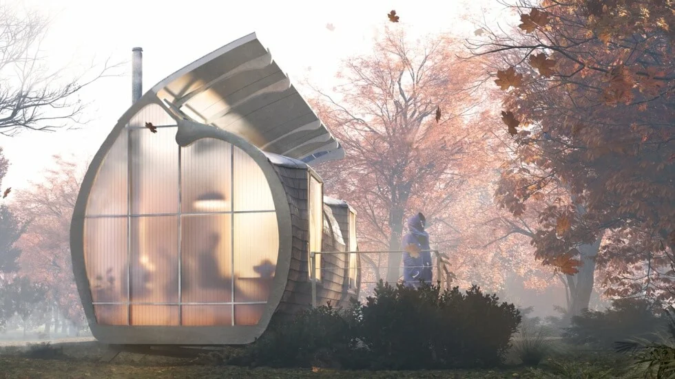 petite maison 33m2 Monocoque Cabin Markos Design Workshop petite maison 33m2 Monocoque Cabin Markos Design Workshop