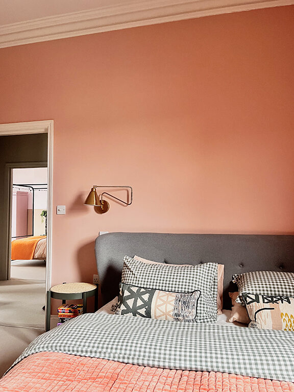 chambre couleur terracotta décoration contemporaine