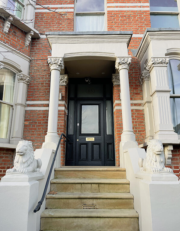 porche maison édouardienne Londres