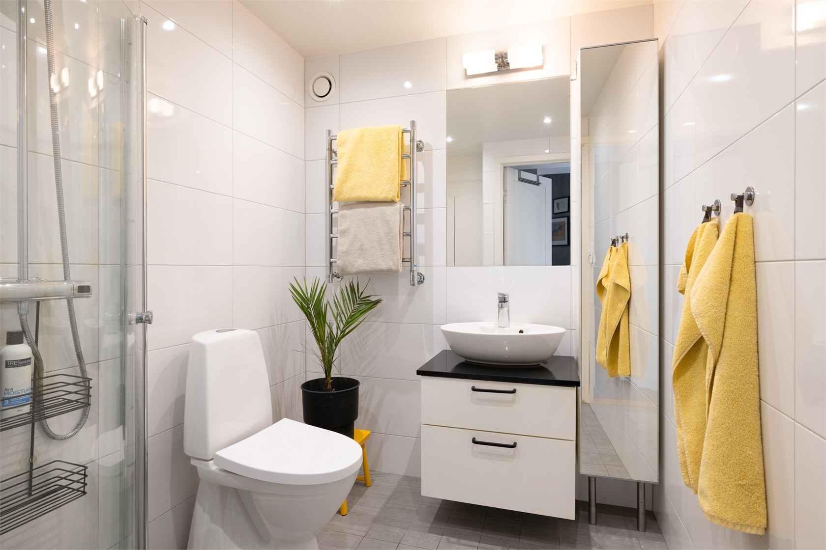 salle de bain blanche