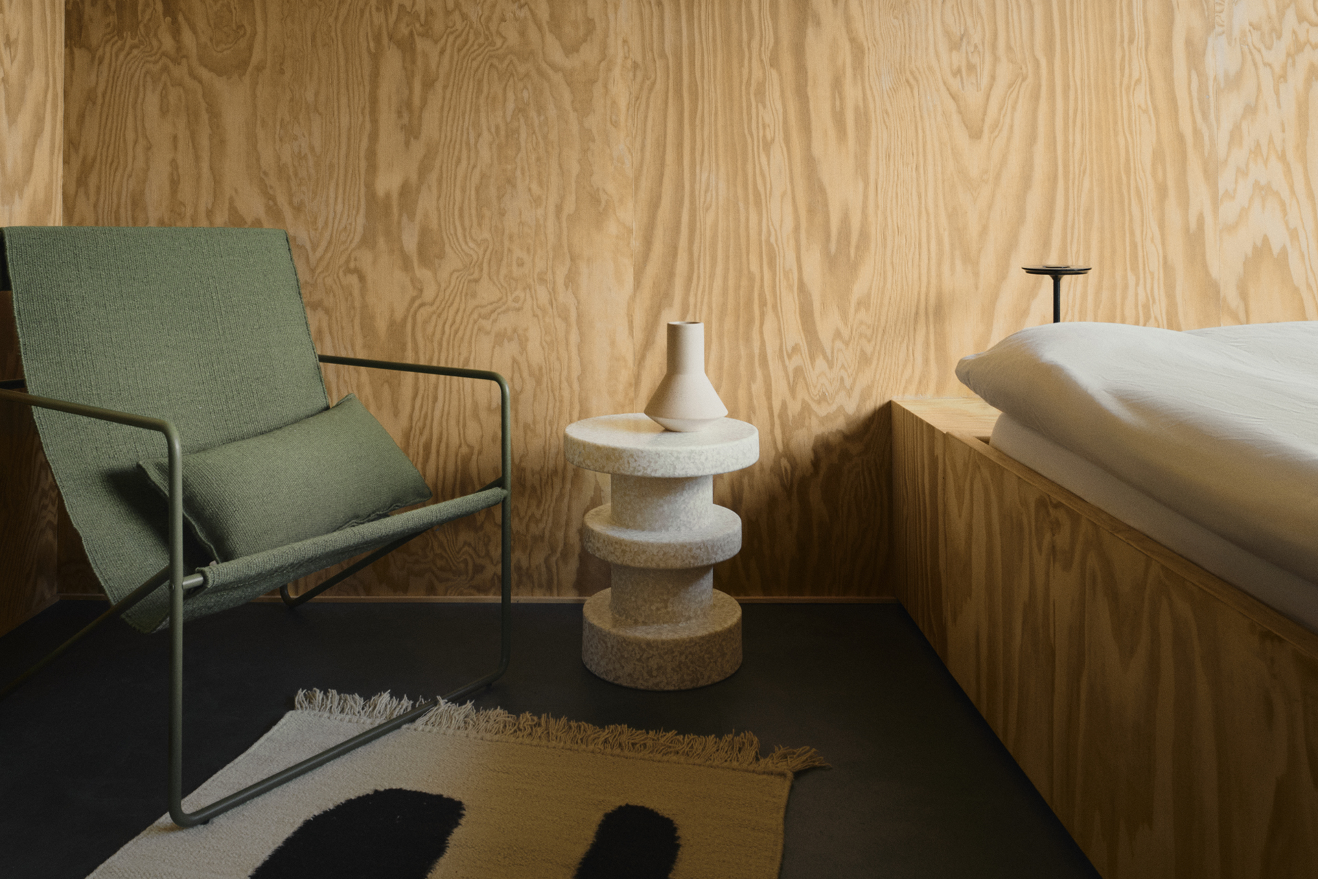 chambre mur bois