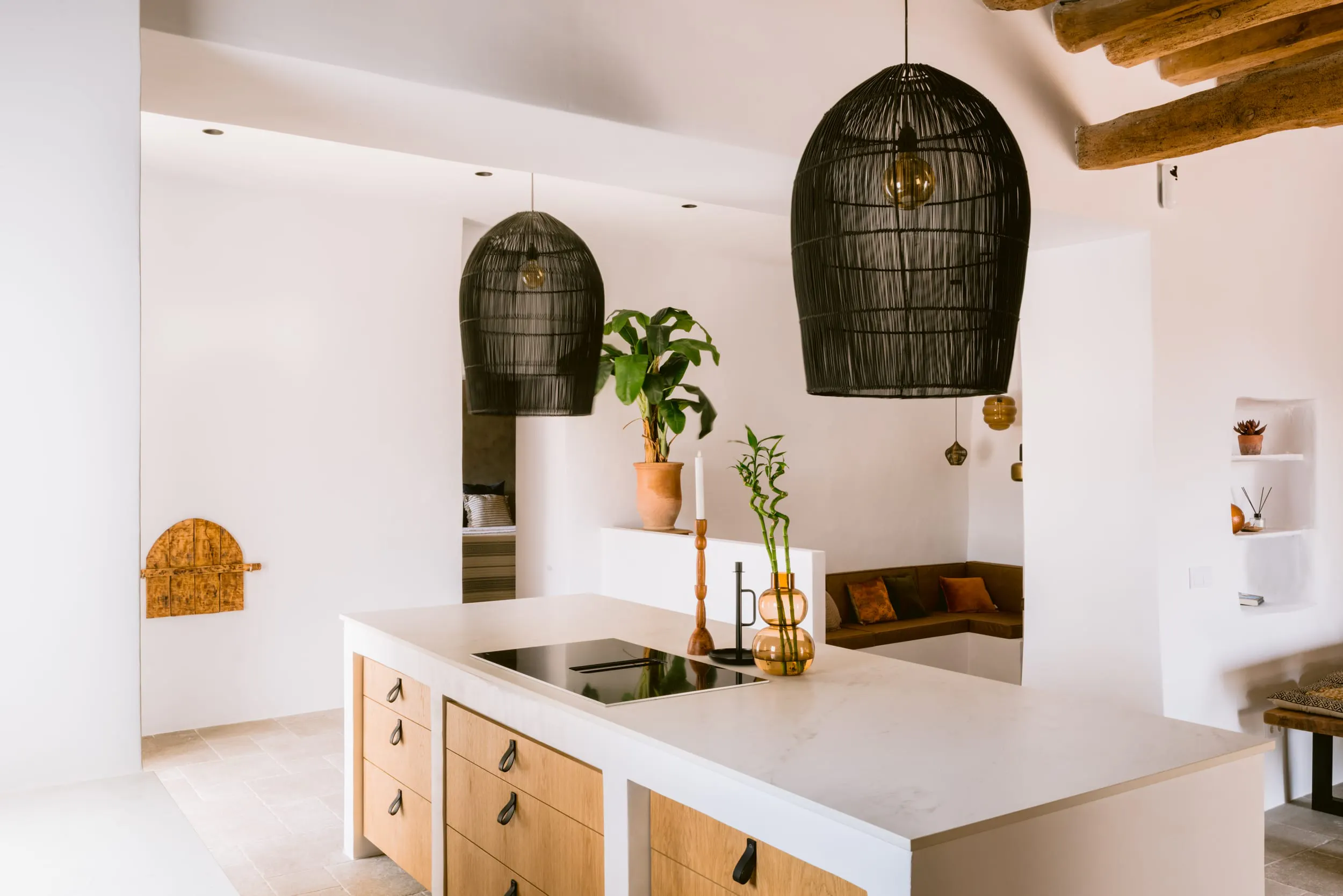 cuisine avec îlot maison Ibiza