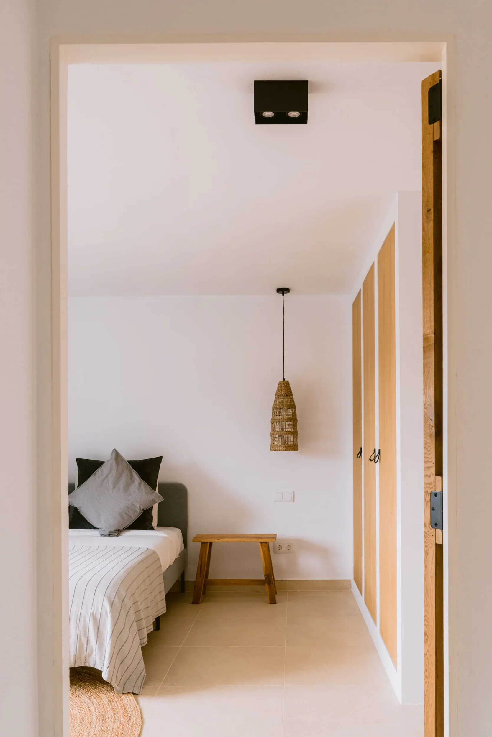 chambre décoration naturelle maison Ibiza