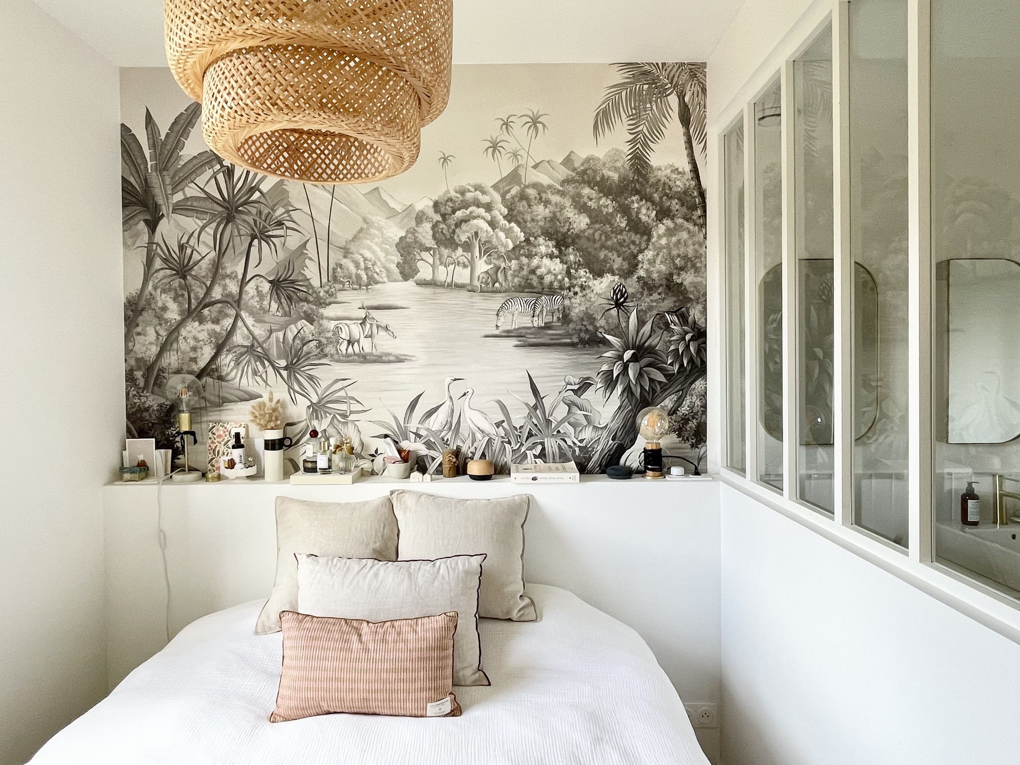 chambre décoration contemporaine appartement rénové par par Charlotte Gille de Happy Pog chambre décoration contemporaine appartement rénové par par Charlotte Gille de Happy Pog