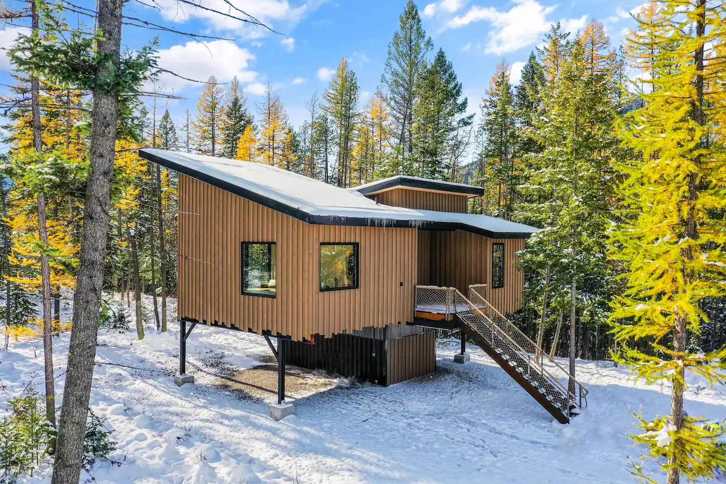 maison en bois contemporaine