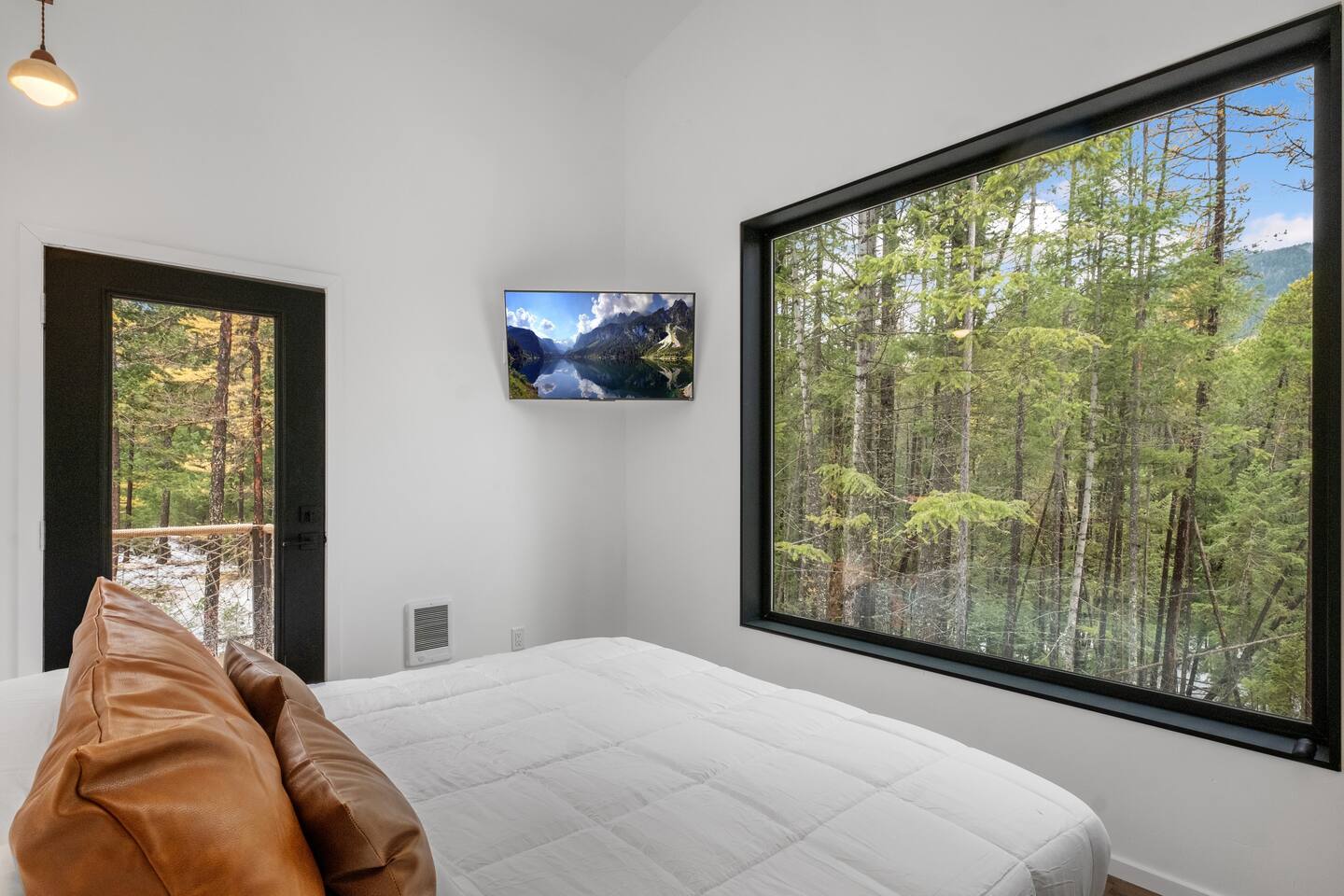 chambre avec baie vitrée 