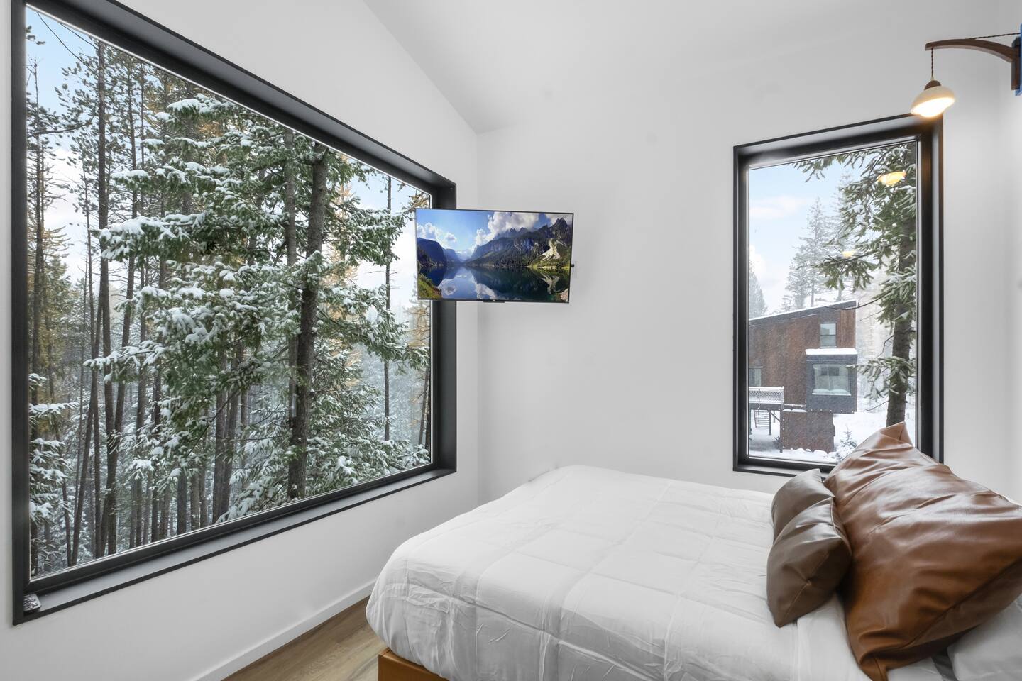 chambre avec baie vitrée 
