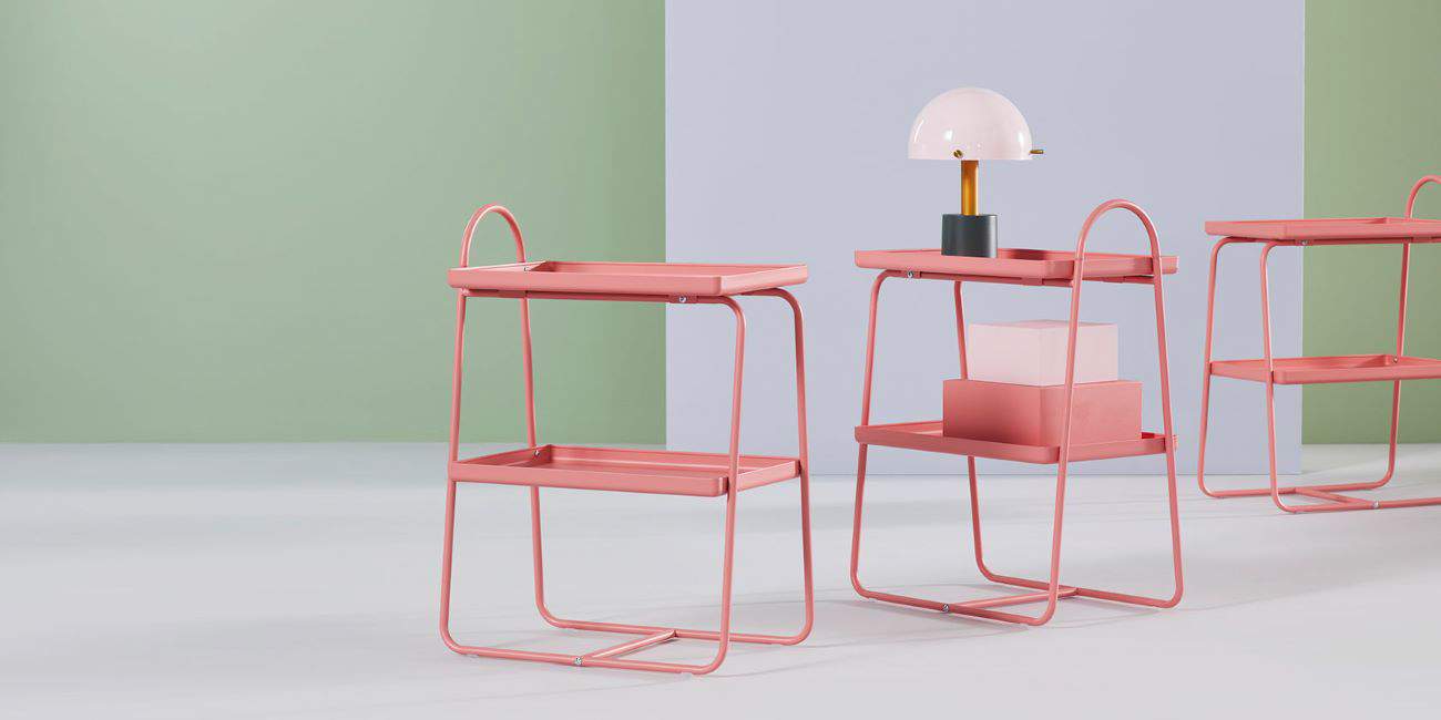 table d table d'appoint couleur corail