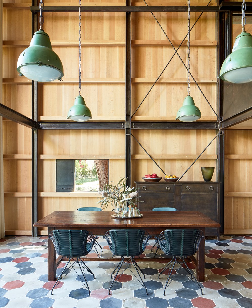 salle à manger maison architecte Jewell Box par Mell Lawrence Architects