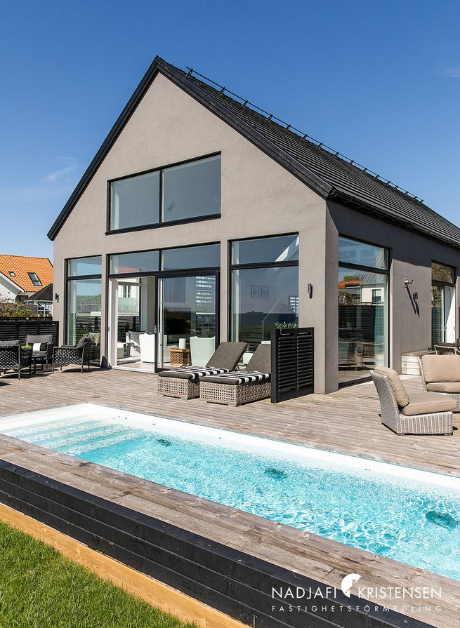 maison contemporaine avec piscine