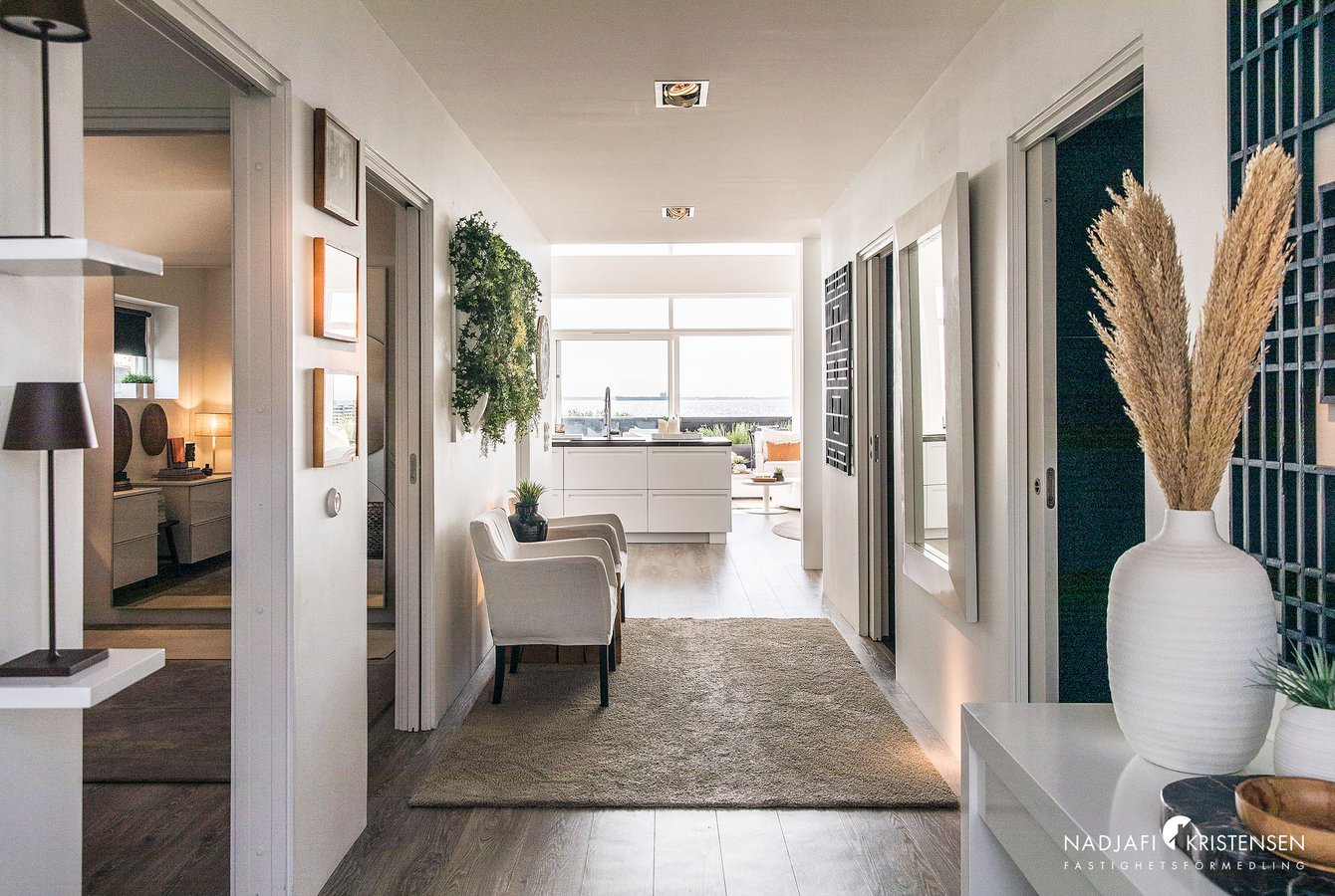 entrée maison contemporaine 