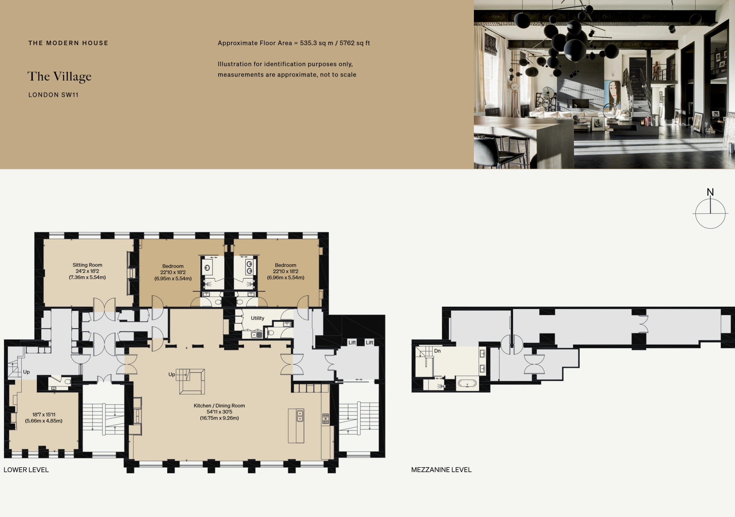 plan loft monochrome
