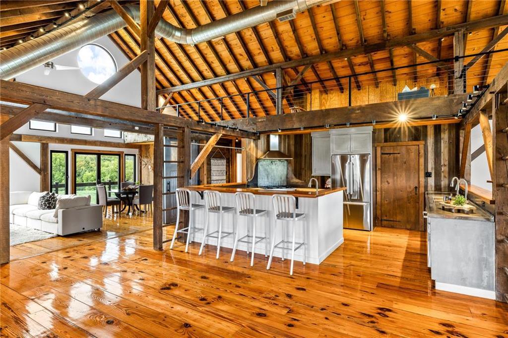 salon et cuisine double hauteur maison en bois salon et cuisine double hauteur maison en bois