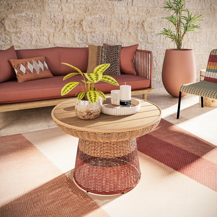 salon d salon d'extérieur terracotta catalogue jardin Maisons du Monde