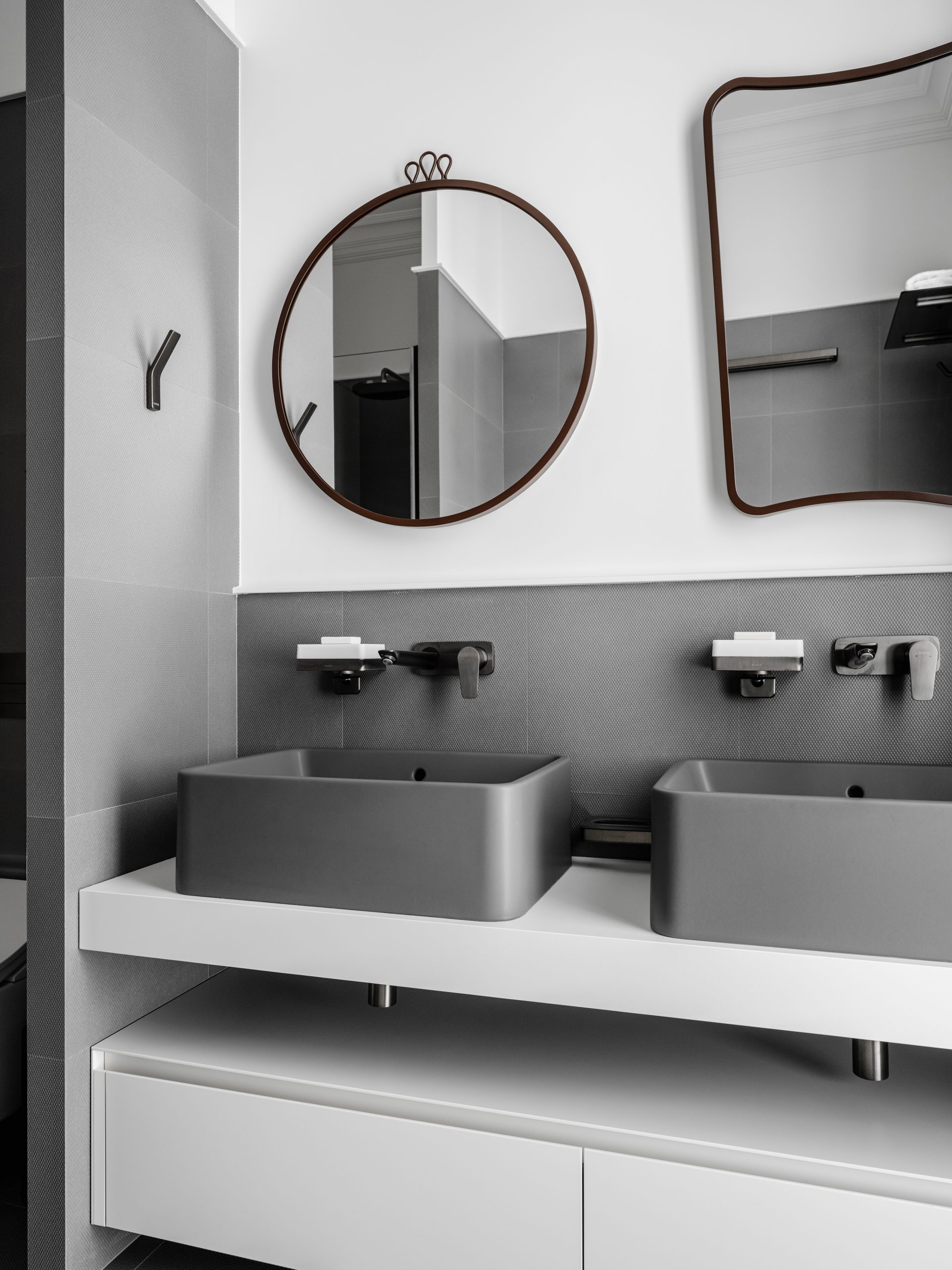 salle de bain design grise et blanche salle de bain design grise et blanche