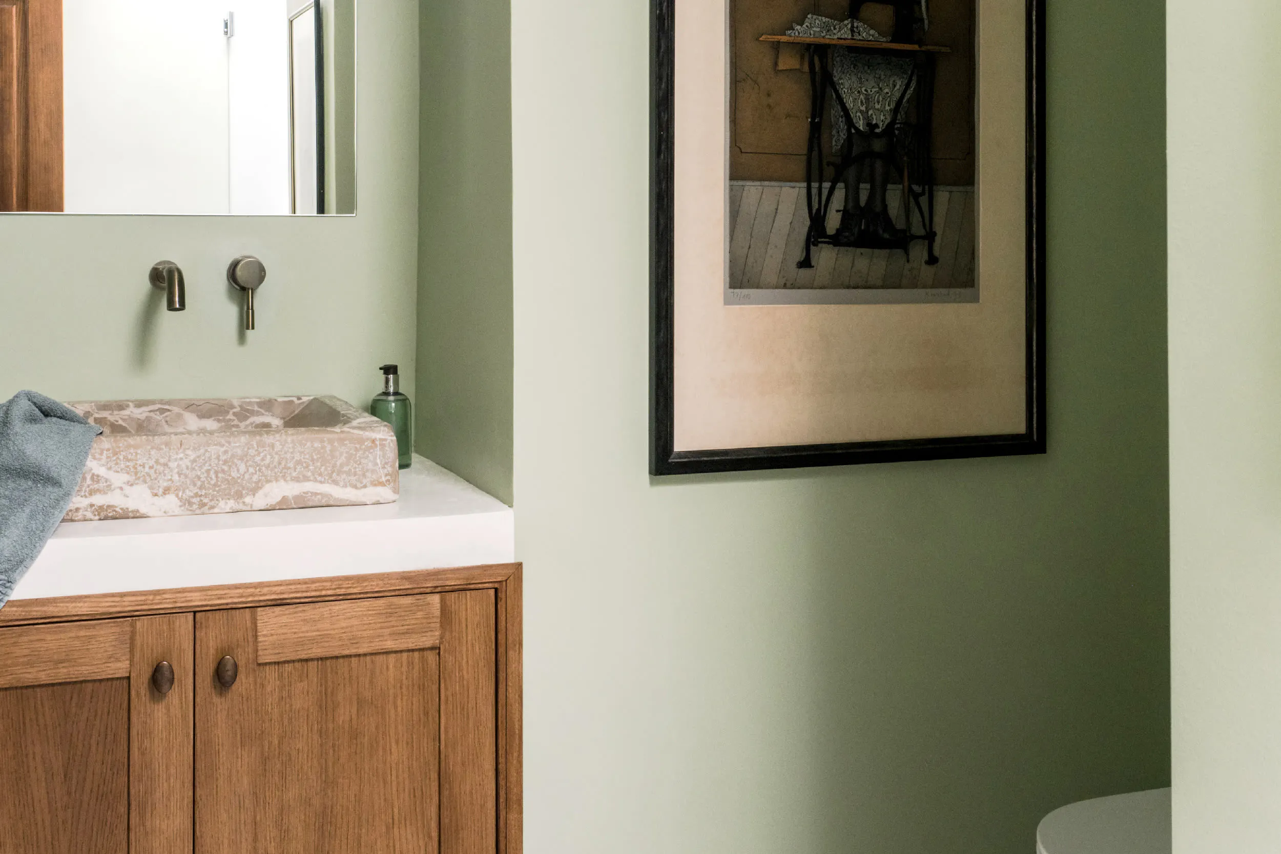 salle de bain verte salle de bain verte