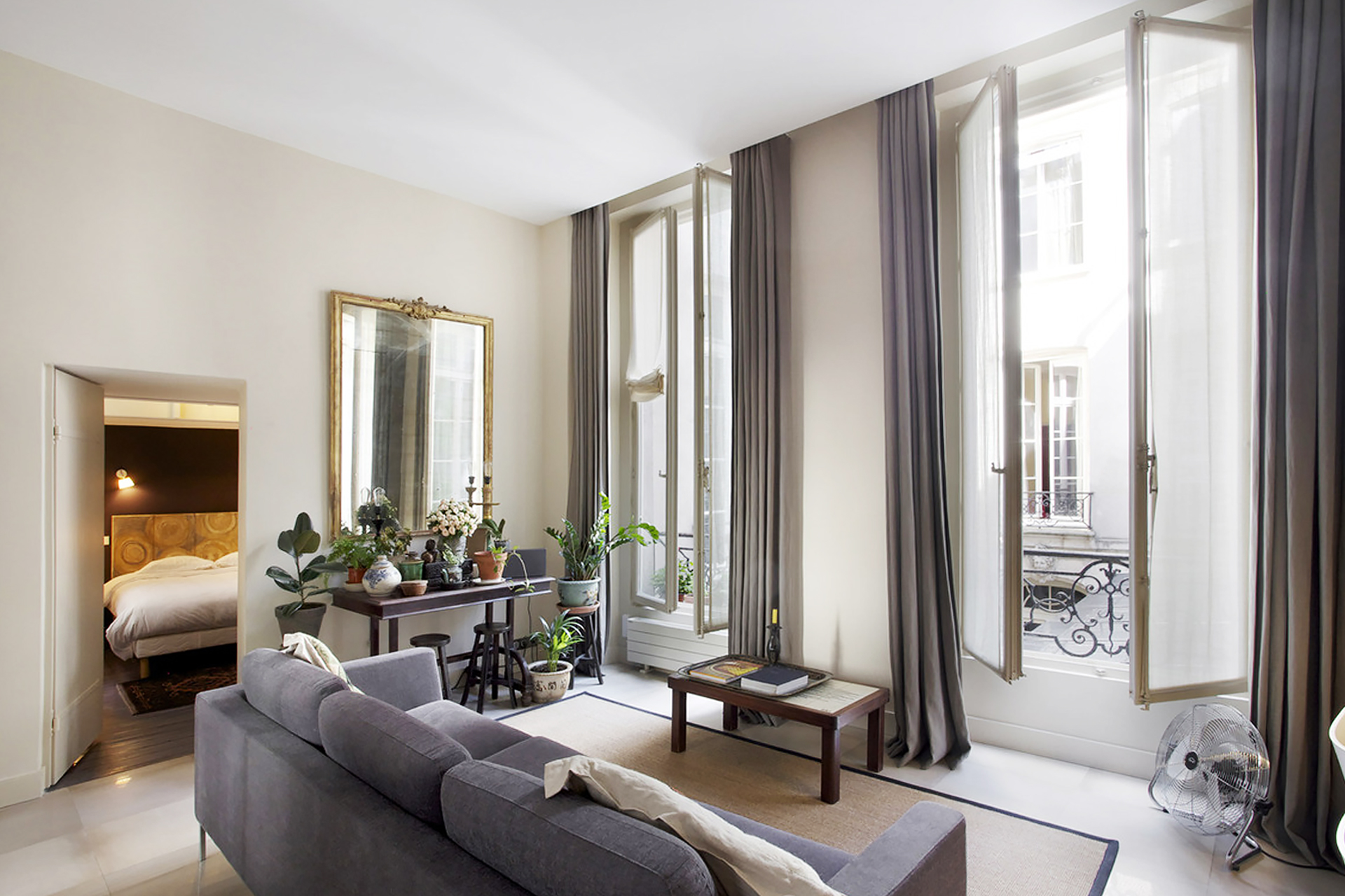 salon sur cour appartement 45m2 Paris salon sur cour appartement 45m2 Paris