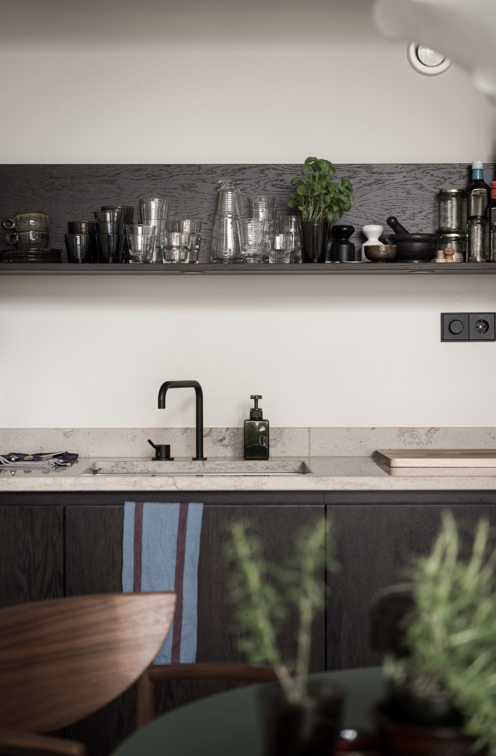 cuisine petit loft en duplex