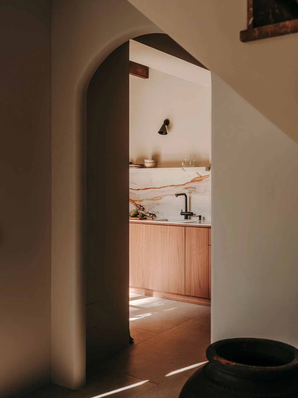 cuisine design dans maison ancienne